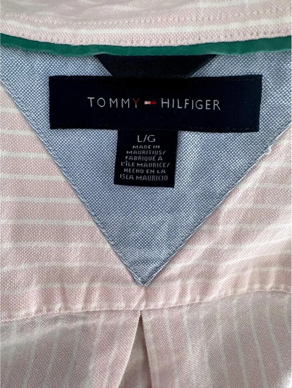 Tommy Hilfiger Pink Striped Ruffle Collar Button-Up Shirt - Picture 10 of 10
